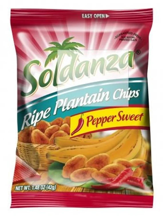 Soldanza Ripe Plantain Chips Pepper Sweet