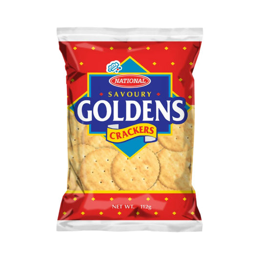 National Pikante Golden Crackers 112g