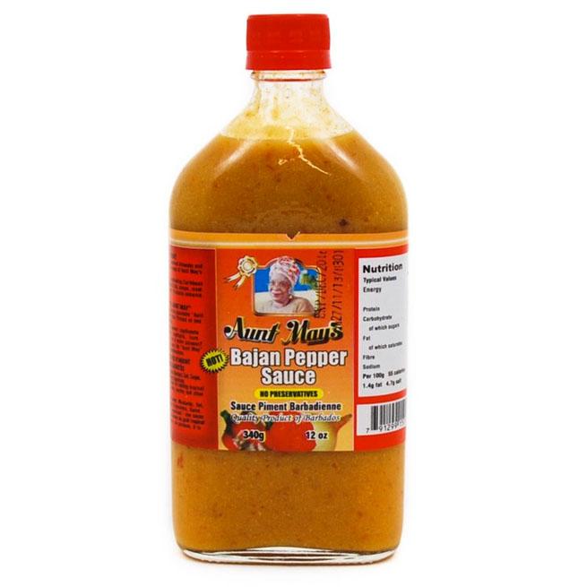 Aunt May Bajan Pepper Sauce 340g
